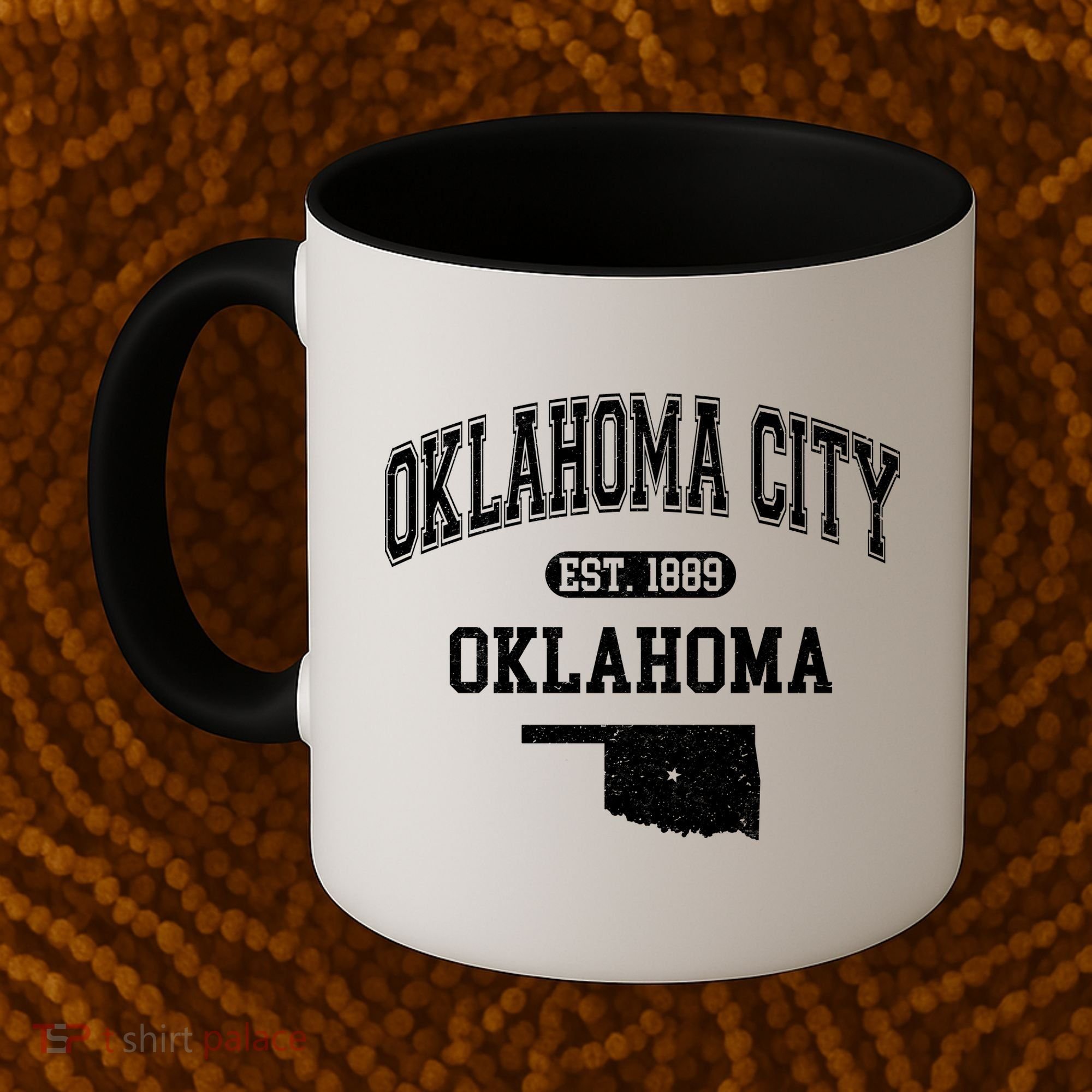 Oklahoma City Oklahoma Est 1889 Varsity Coffee Mug