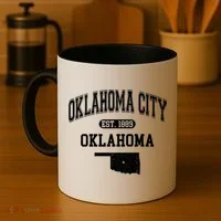 Oklahoma City Oklahoma Est 1889 Varsity Coffee Mug thumb 4