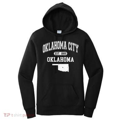 Oklahoma City Oklahoma Est 1889 Varsity Women's Hoodie