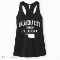Oklahoma City Oklahoma Est 1889 Varsity Women's Tank Top thumb 0