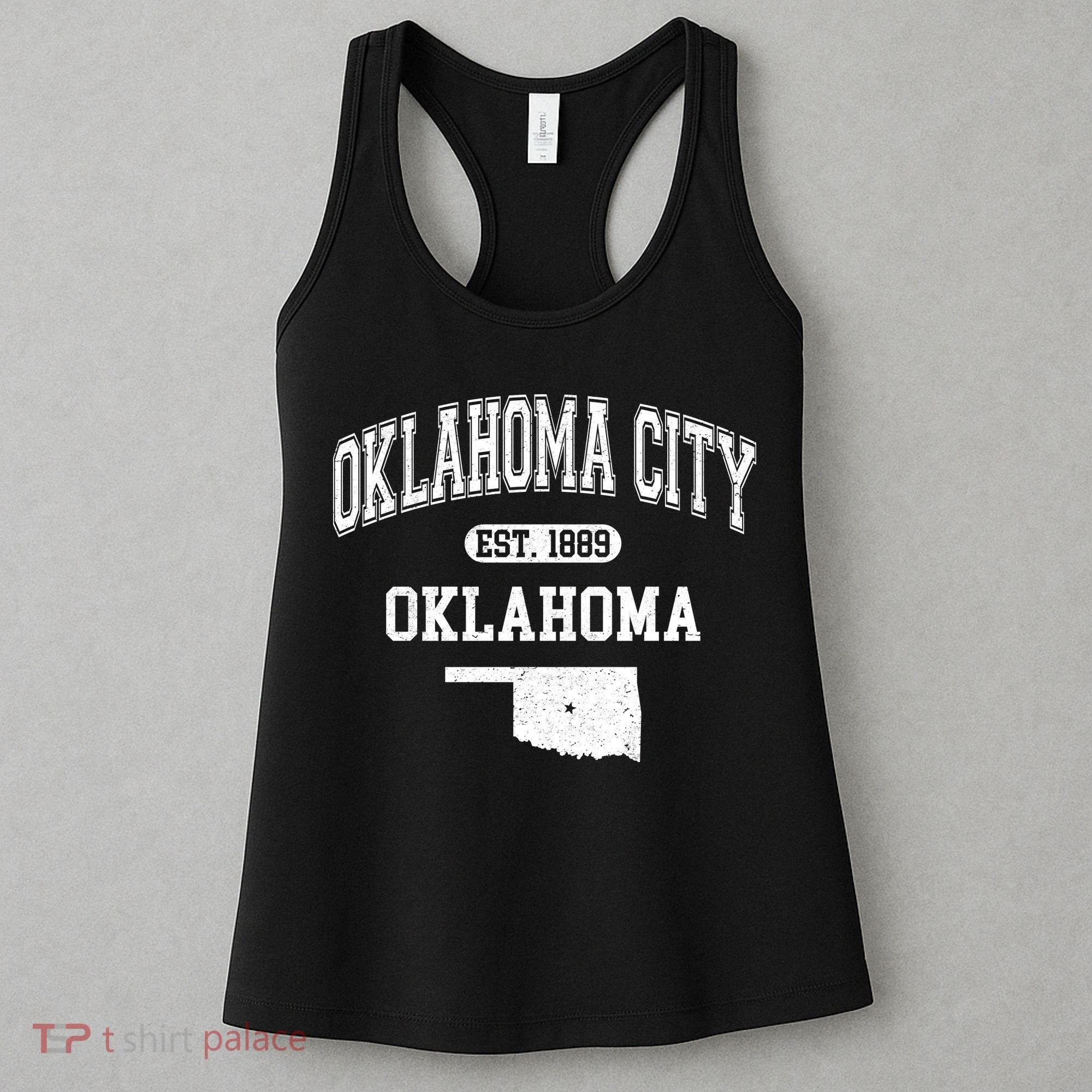 Oklahoma City Oklahoma Est 1889 Varsity Women's Tank Top