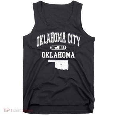 Oklahoma City Oklahoma Est 1889 Varsity Tank Top