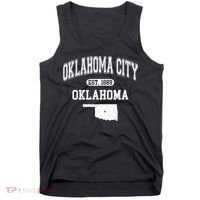 Oklahoma City Oklahoma Est 1889 Varsity Tank Top thumb 0