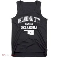 Oklahoma City Oklahoma Est 1889 Varsity Tank Top thumb 0