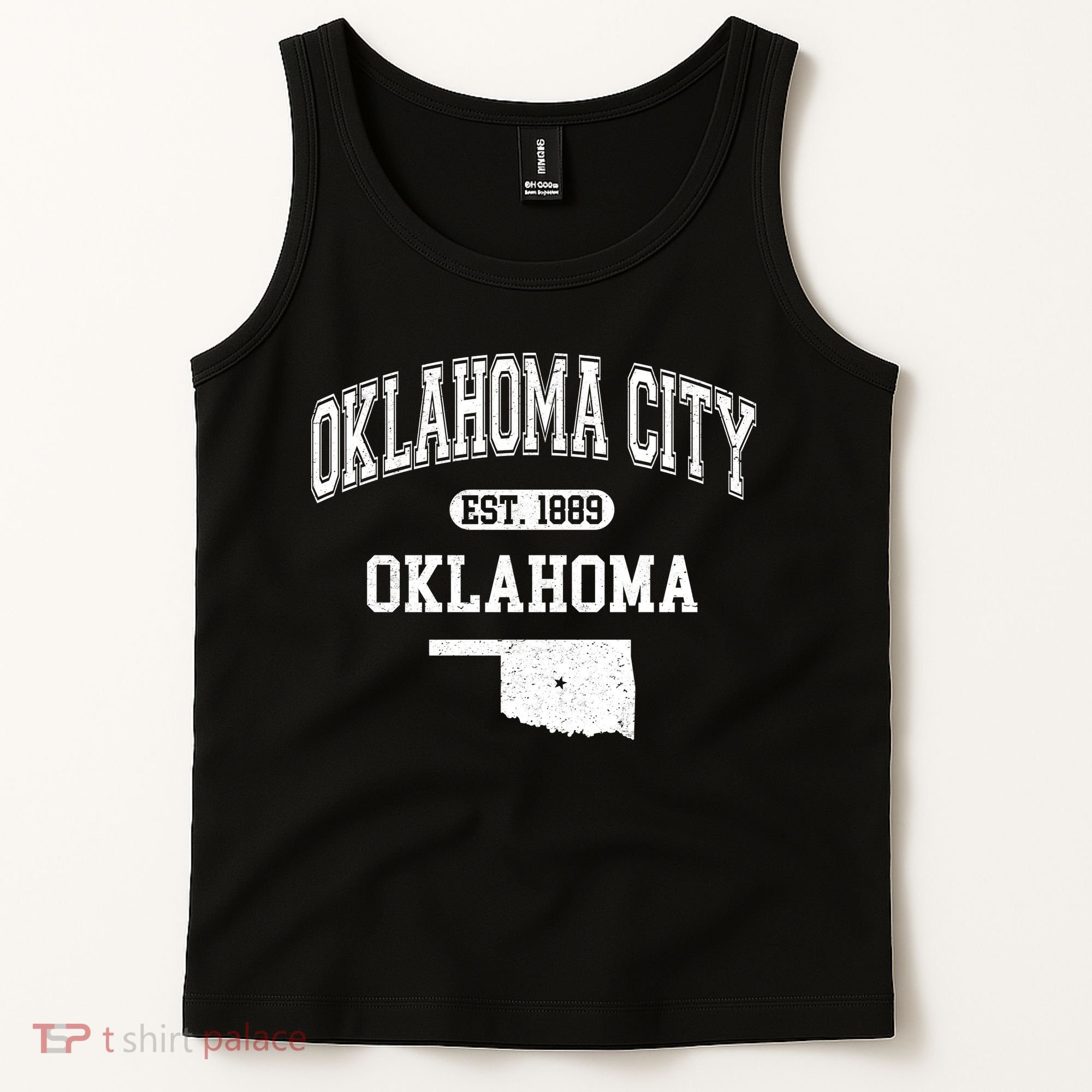 Oklahoma City Oklahoma Est 1889 Varsity Tank Top