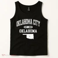 Oklahoma City Oklahoma Est 1889 Varsity Tank Top thumb 2