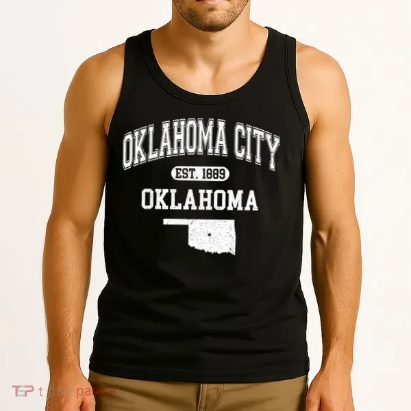 Oklahoma City Oklahoma Est 1889 Varsity Tank Top