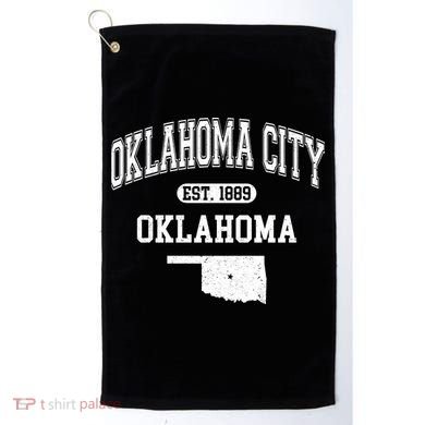 Oklahoma City Oklahoma Est 1889 Varsity Golf Towel
