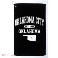 Oklahoma City Oklahoma Est 1889 Varsity Golf Towel thumb 0