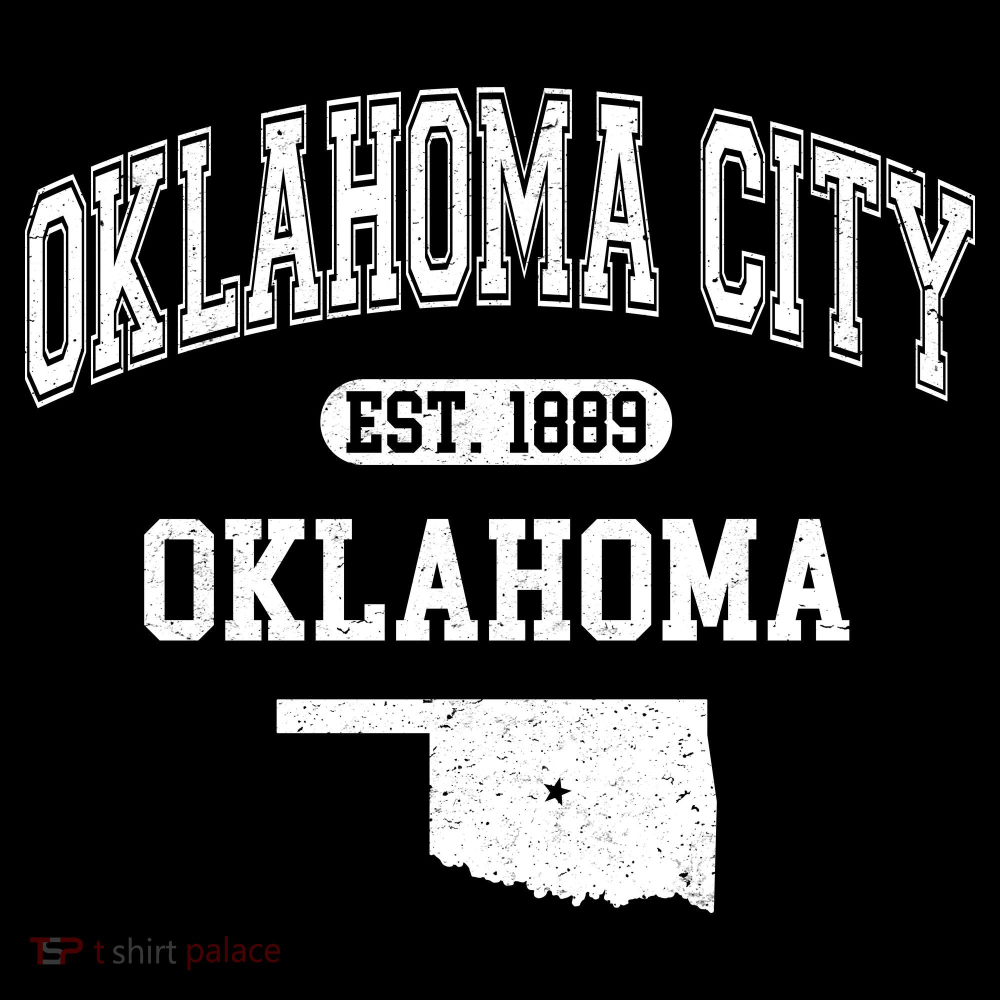 Oklahoma City Oklahoma Est 1889 Varsity Women's Long Sleeve Shirt