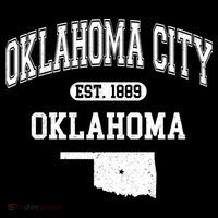 Oklahoma City Oklahoma Est 1889 Varsity Kids Sweatshirt thumb 2
