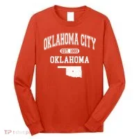 Oklahoma City Oklahoma Est 1889 Varsity Long Sleeve Shirt thumb 0
