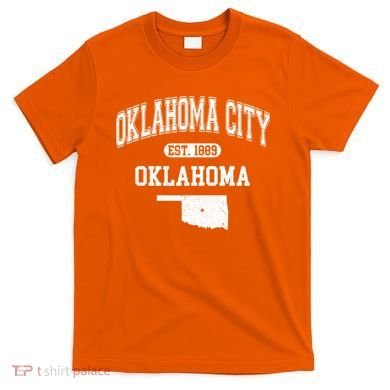 Oklahoma City Oklahoma Est 1889 Varsity T-Shirt