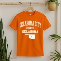 Oklahoma City Oklahoma Est 1889 Varsity T-Shirt thumb 2