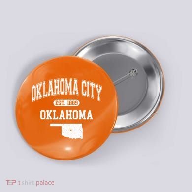 Oklahoma City Oklahoma Est 1889 Varsity Button