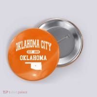 Oklahoma City Oklahoma Est 1889 Varsity Button thumb 0