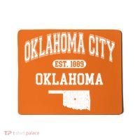 Oklahoma City Oklahoma Est 1889 Varsity Mousepad thumb 0