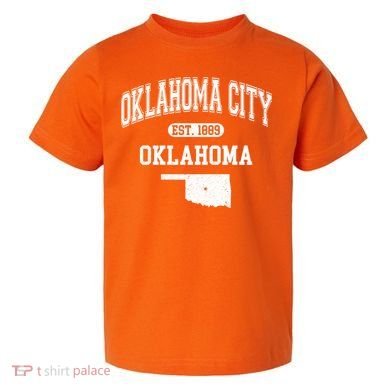 Oklahoma City Oklahoma Est 1889 Varsity Toddler T-Shirt