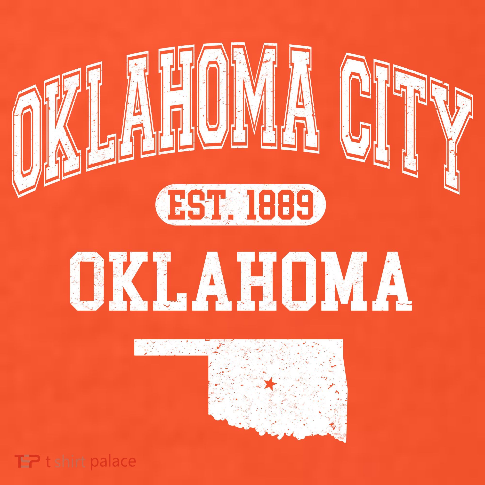Oklahoma City Oklahoma Est 1889 Varsity Toddler T-Shirt