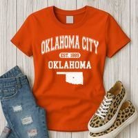 Oklahoma City Oklahoma Est 1889 Varsity Women's T-Shirt thumb 3