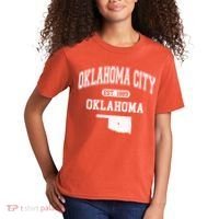 Oklahoma City Oklahoma Est 1889 Varsity Kids T-Shirt thumb 2