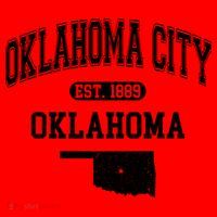 Oklahoma City Oklahoma Est 1889 Varsity Santa Hat thumb 1