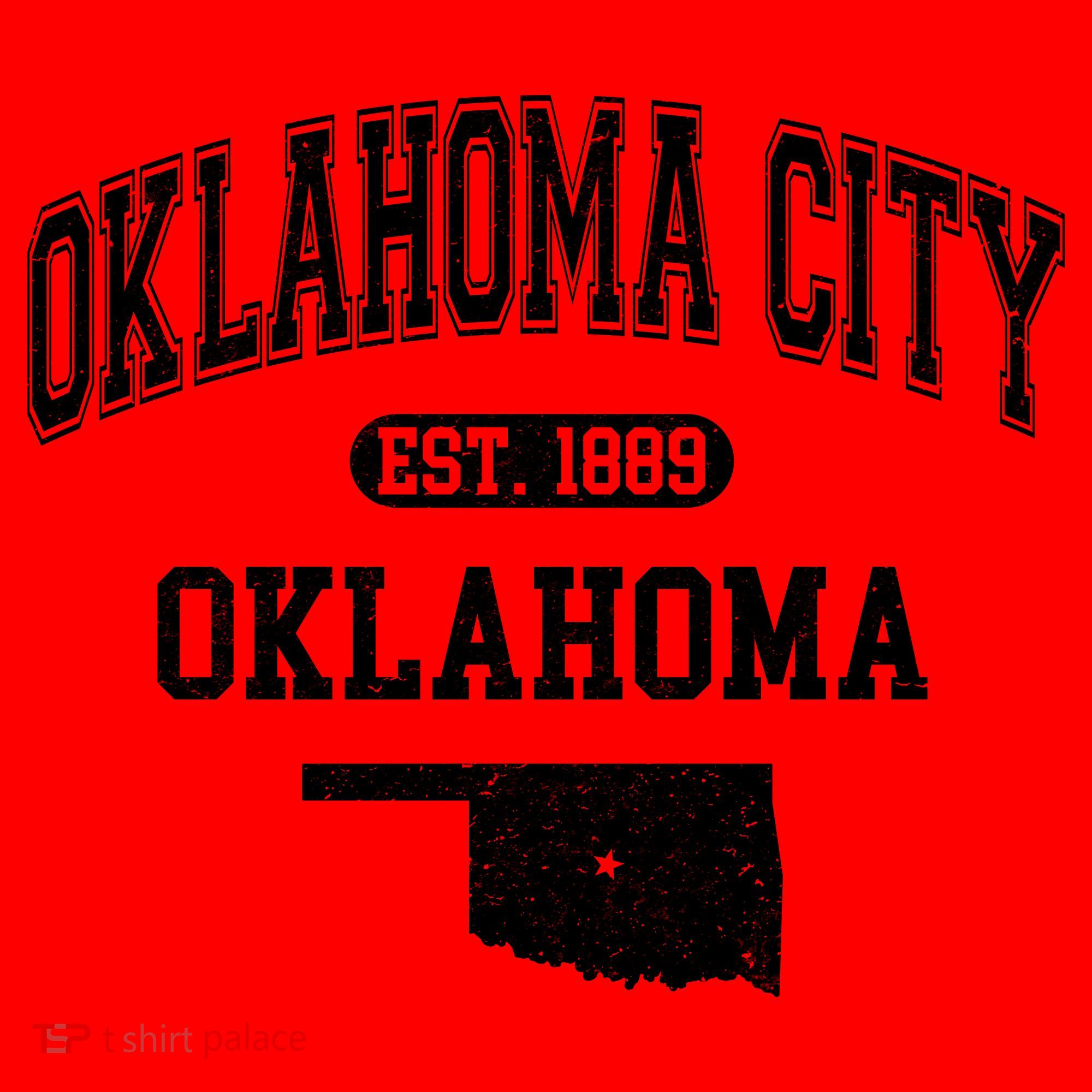 Oklahoma City Oklahoma Est 1889 Varsity Santa Hat
