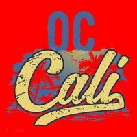 Oc Cali Orange County California Beach Sun Surf Santa Hat thumb 1