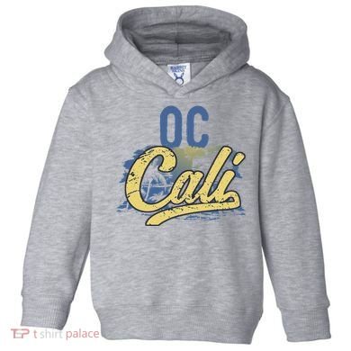 Oc Cali Orange County California Beach Sun Surf Toddler Hoodie