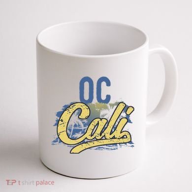 Oc Cali Orange County California Beach Sun Surf Coffee Mug back