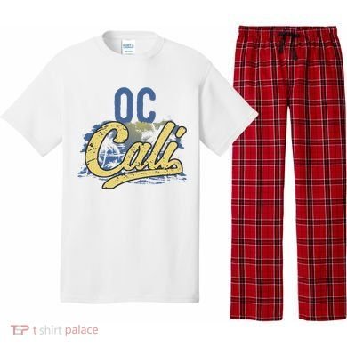 Oc Cali Orange County California Beach Sun Surf Pajama Set