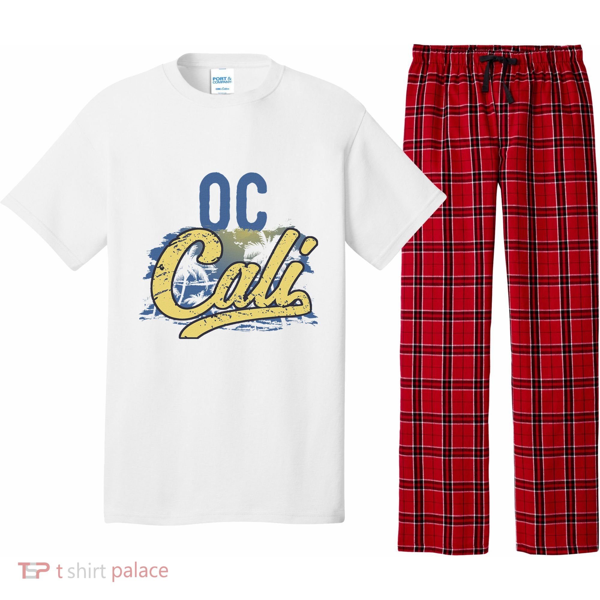 Oc Cali Orange County California Beach Sun Surf Pajama Set
