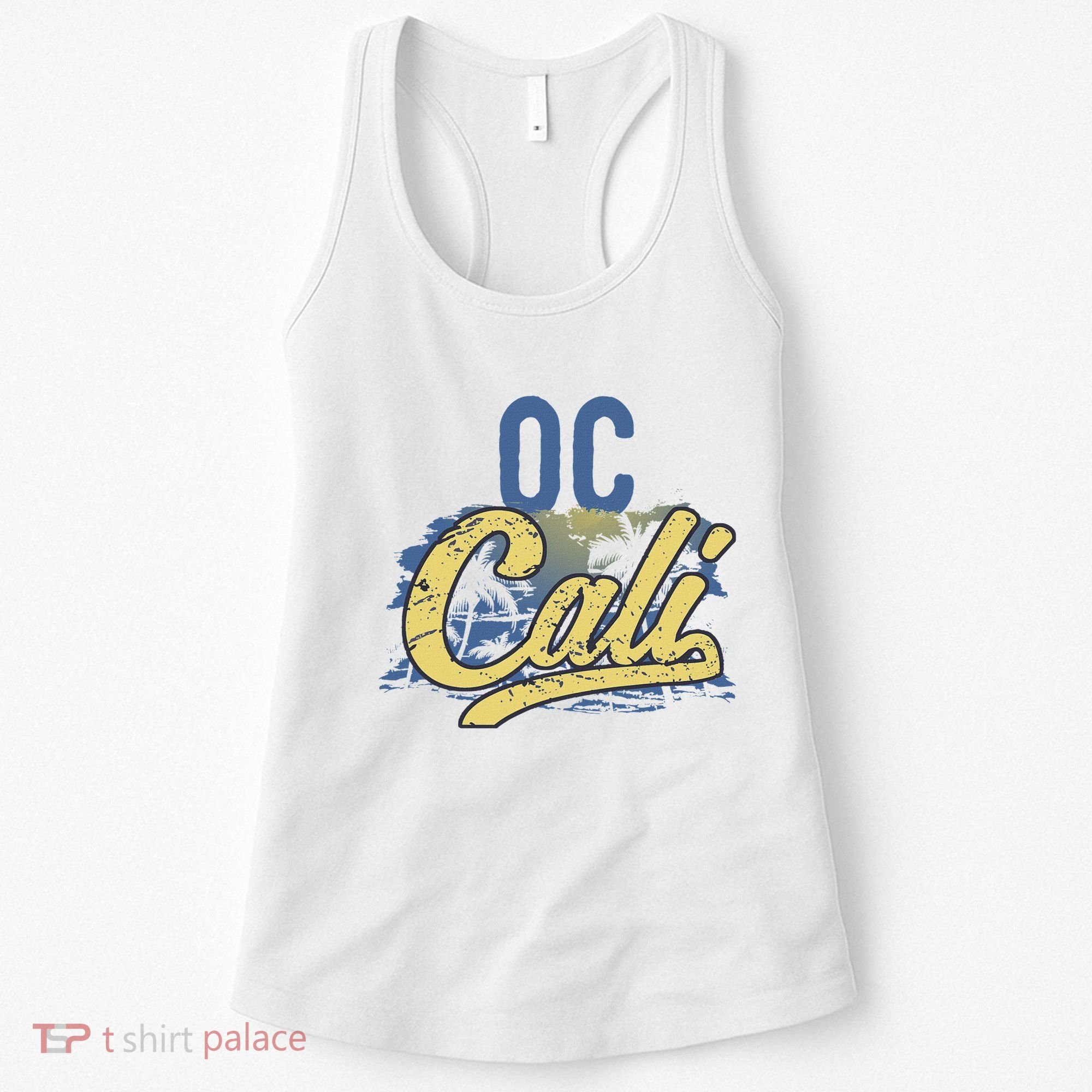 Oc Cali Orange County California Beach Sun Surf Women's Tank Top
