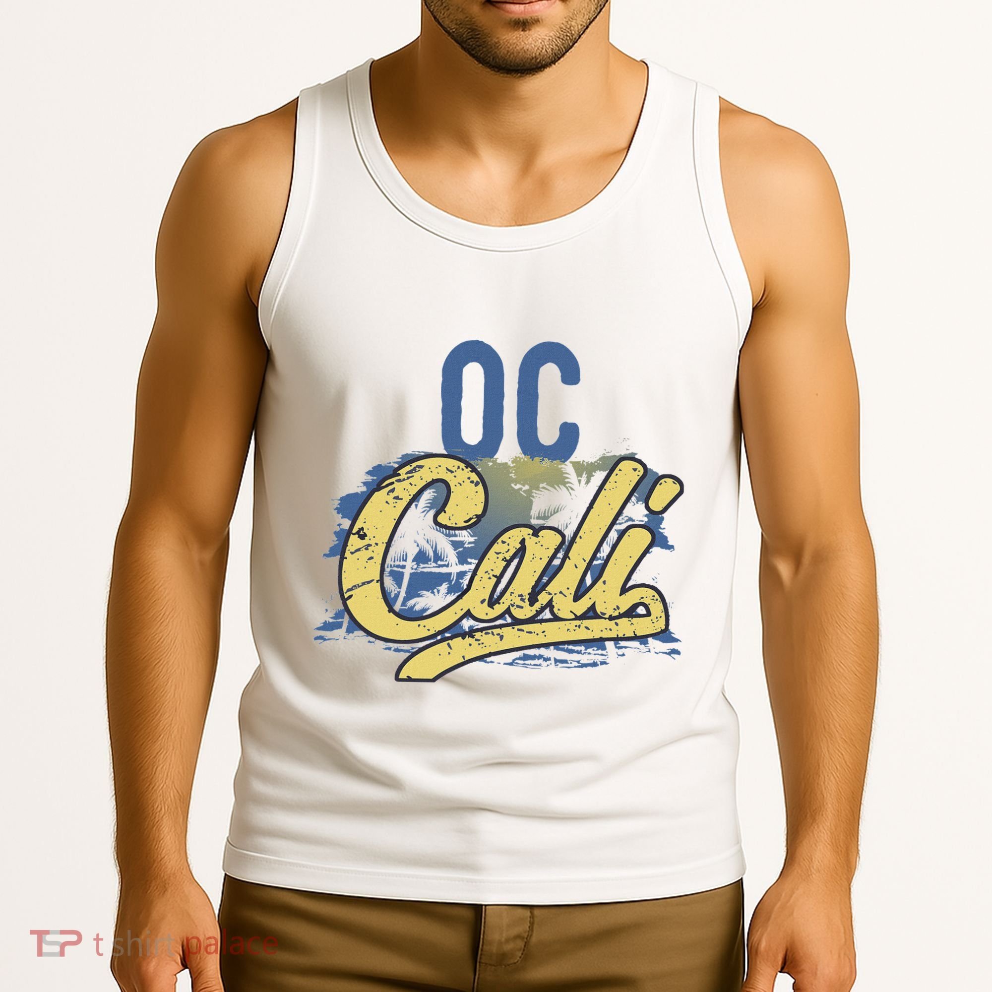 Oc Cali Orange County California Beach Sun Surf Tank Top