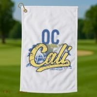 Oc Cali Orange County California Beach Sun Surf Golf Towel thumb 1