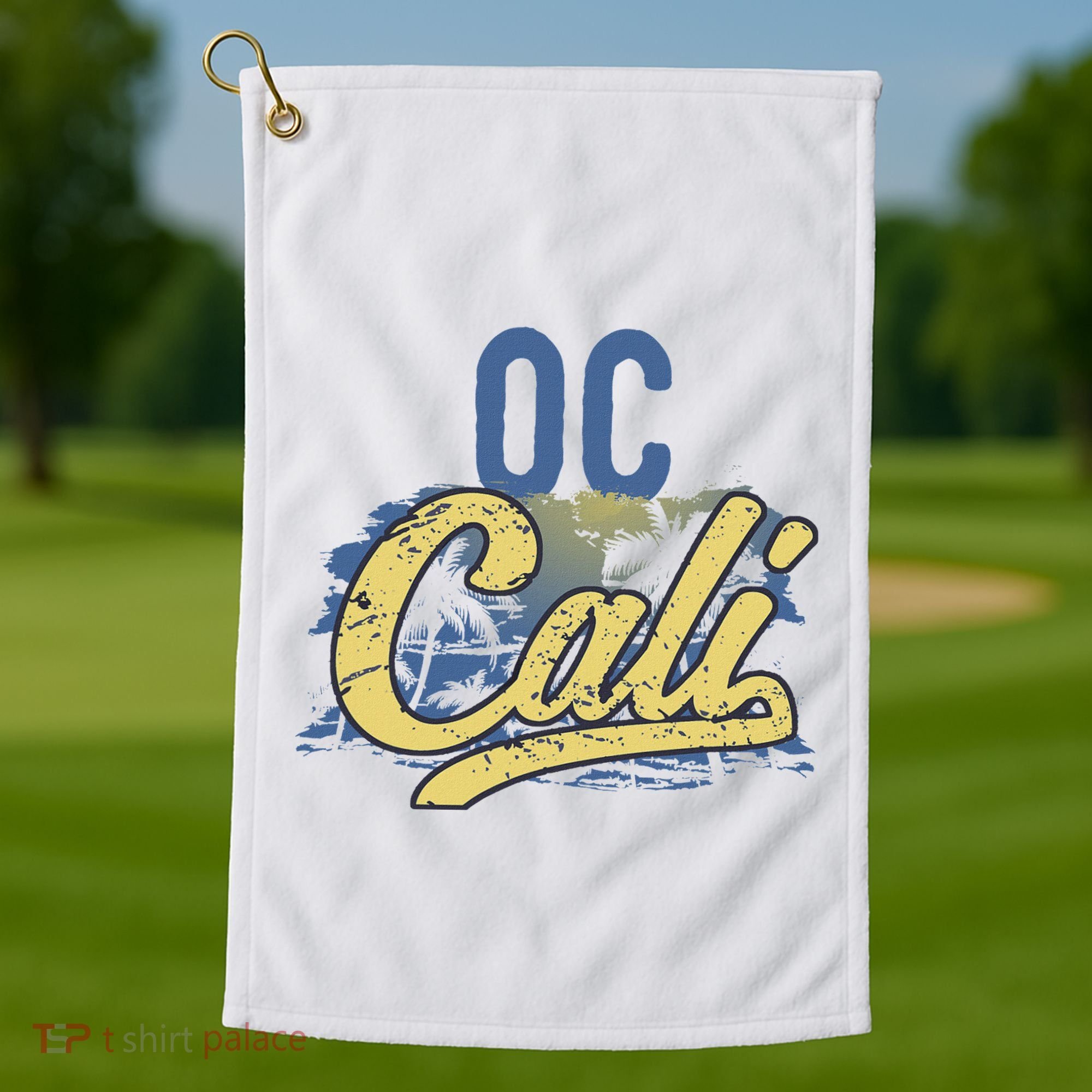 Oc Cali Orange County California Beach Sun Surf Golf Towel