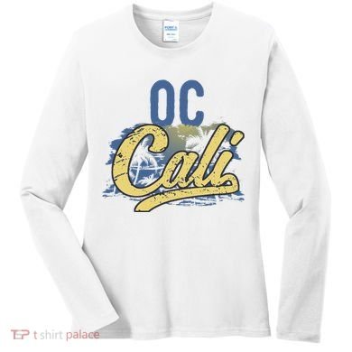 Oc Cali Orange County California Beach Sun Surf Women's Long Sleeve Shirt