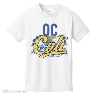 Oc Cali Orange County California Beach Sun Surf Kids T-Shirt