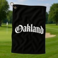 Oakland California Golf Towel thumb 1