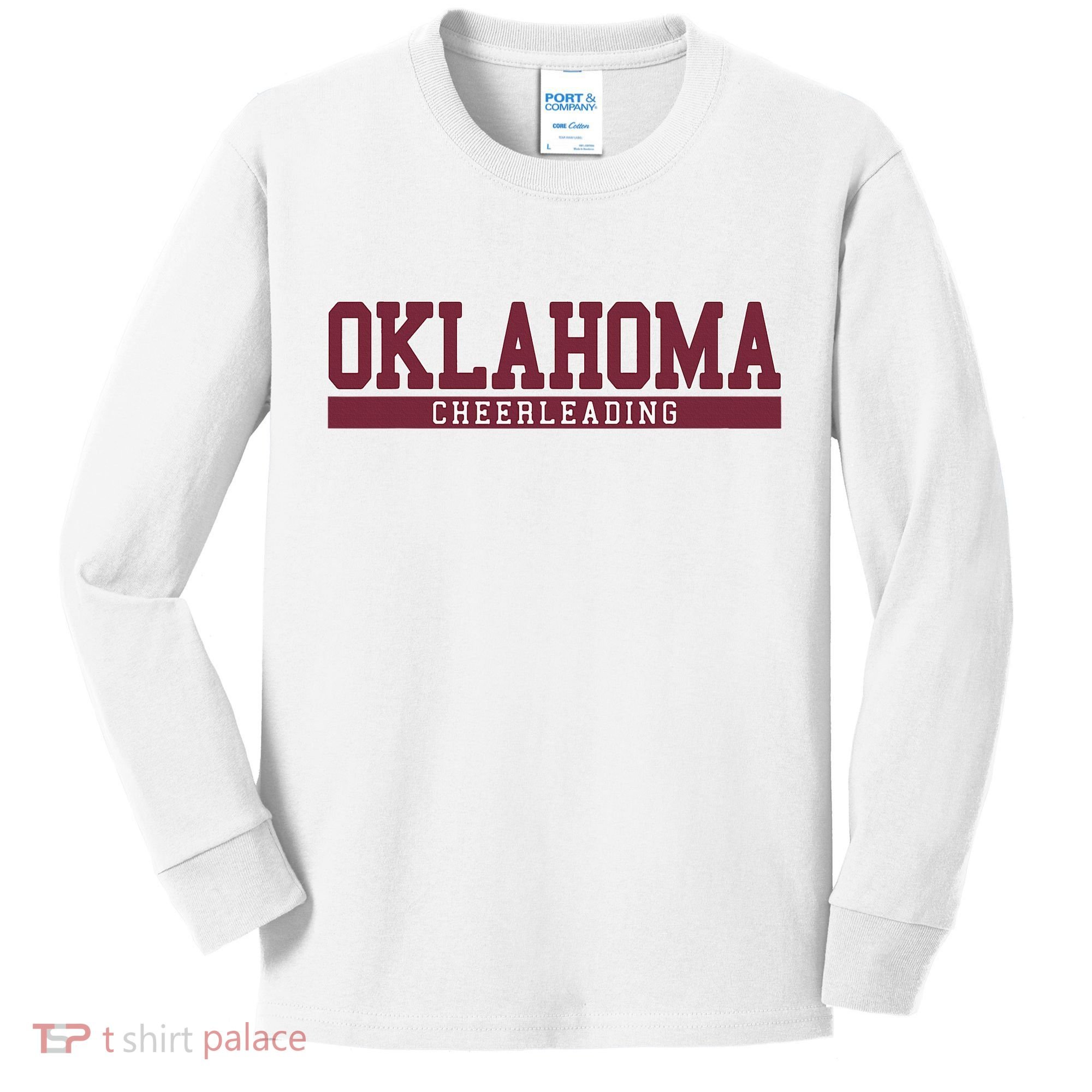 Oklahoma Cheerleading Kids Long Sleeve Shirt