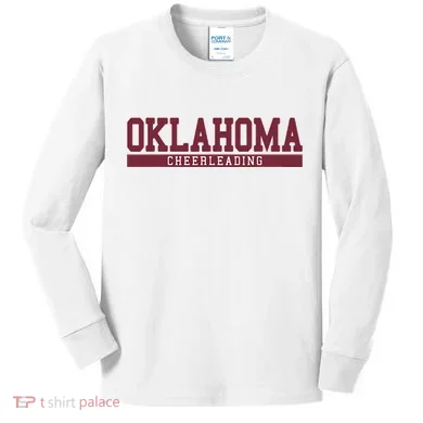 Oklahoma Cheerleading Kids Long Sleeve Shirt