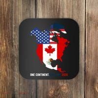 One Continent One Cup 2026 Soccer USA Canada Mexico Coaster thumb 0