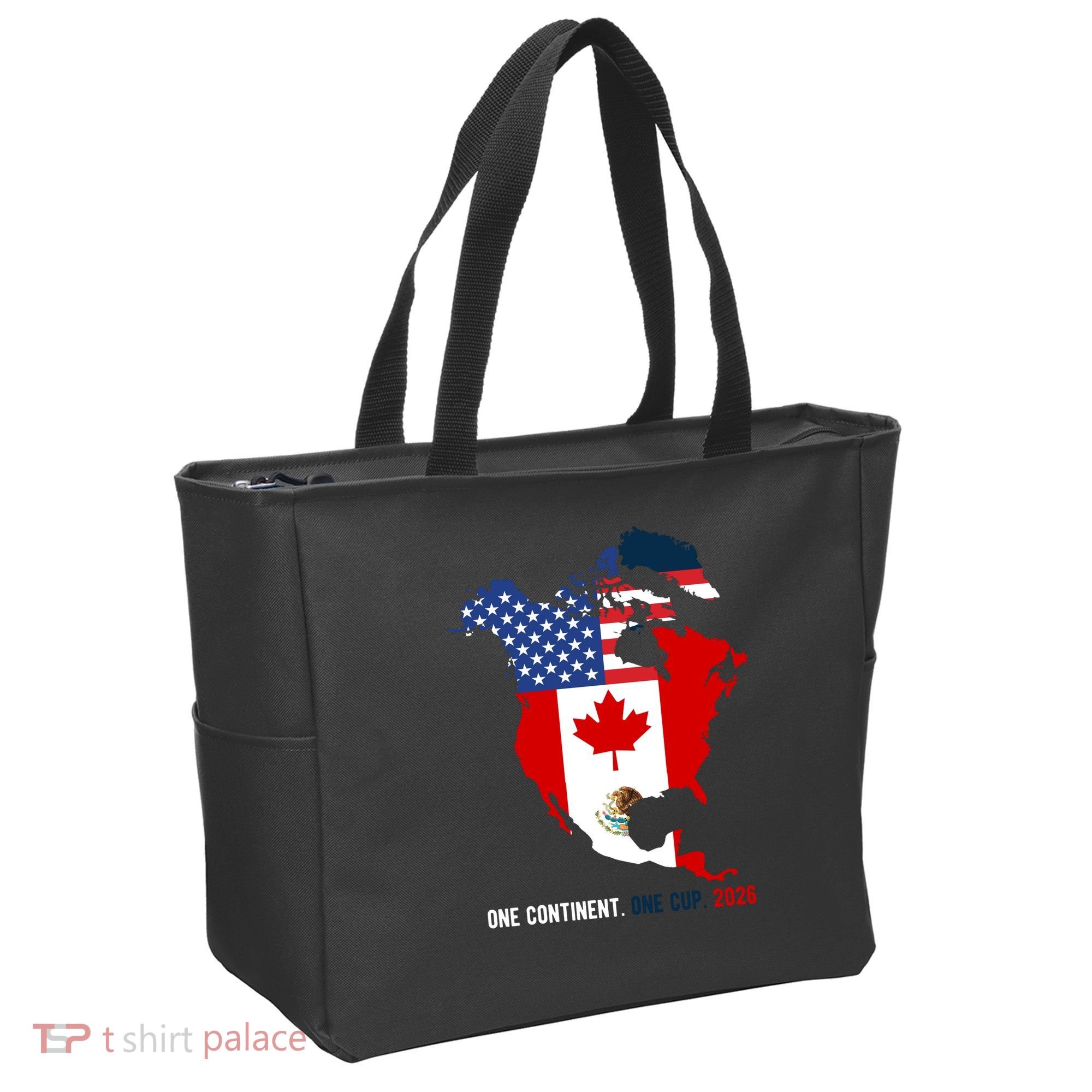 One Continent One Cup 2026 Soccer USA Canada Mexico Tote Bag