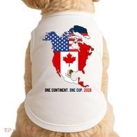 One Continent One Cup 2026 Soccer USA Canada Mexico Doggie Tank thumb 0