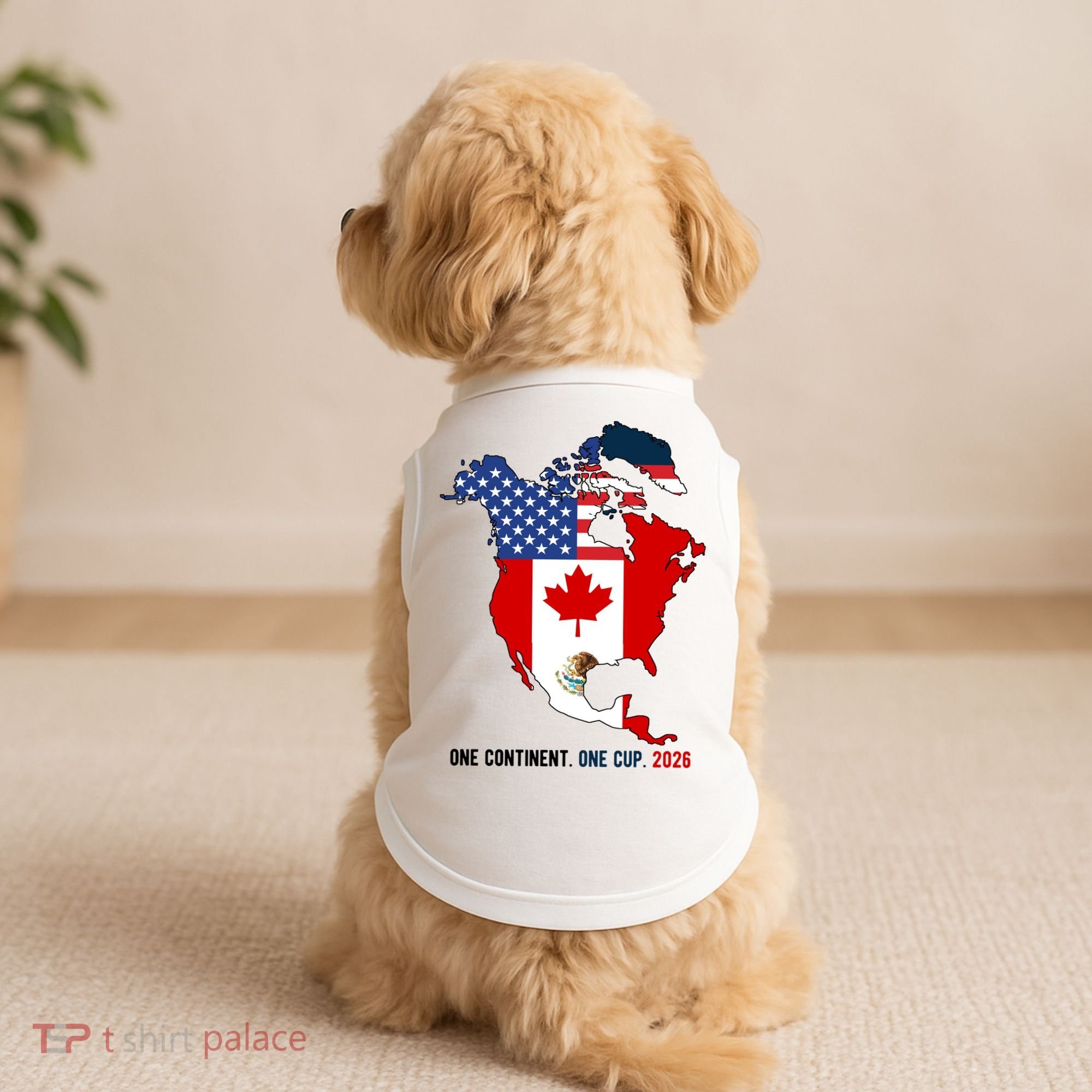 One Continent One Cup 2026 Soccer USA Canada Mexico Doggie Tank