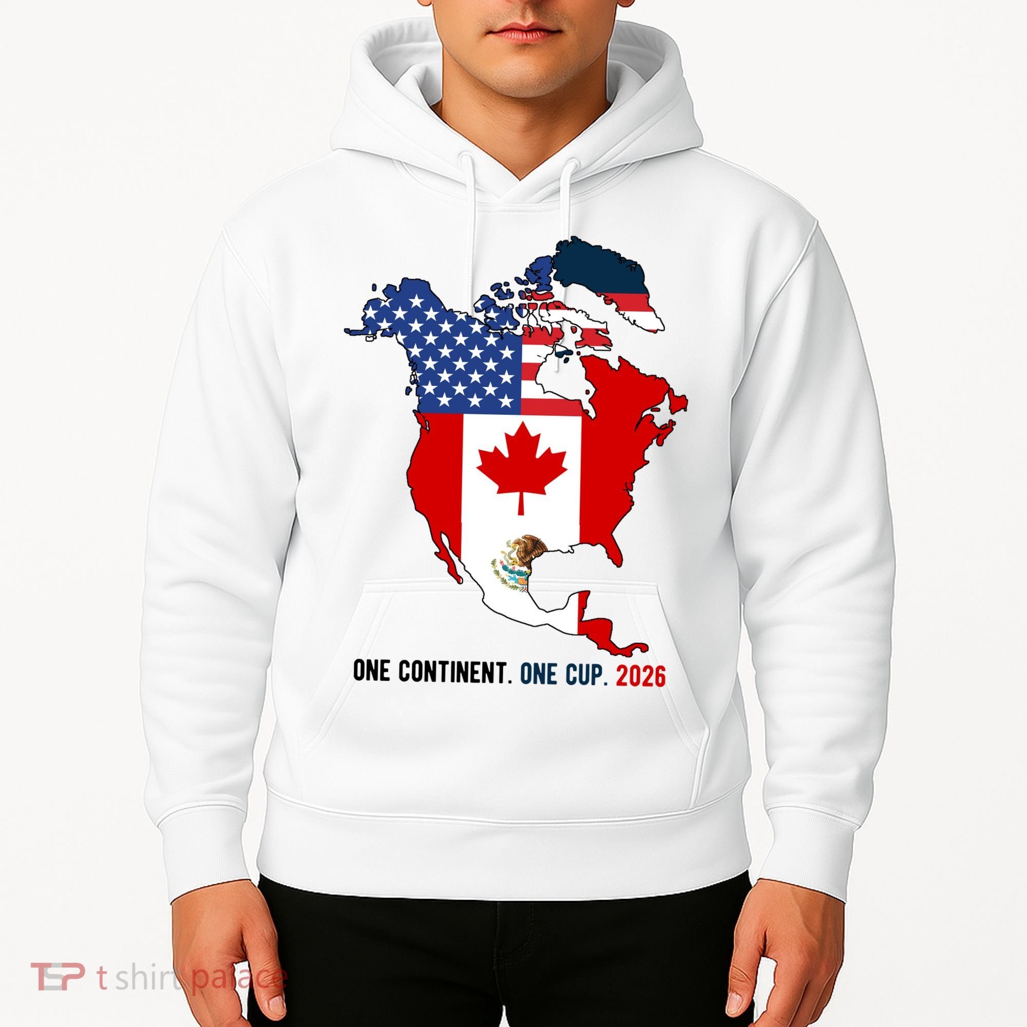 One Continent One Cup 2026 Soccer USA Canada Mexico Hoodie