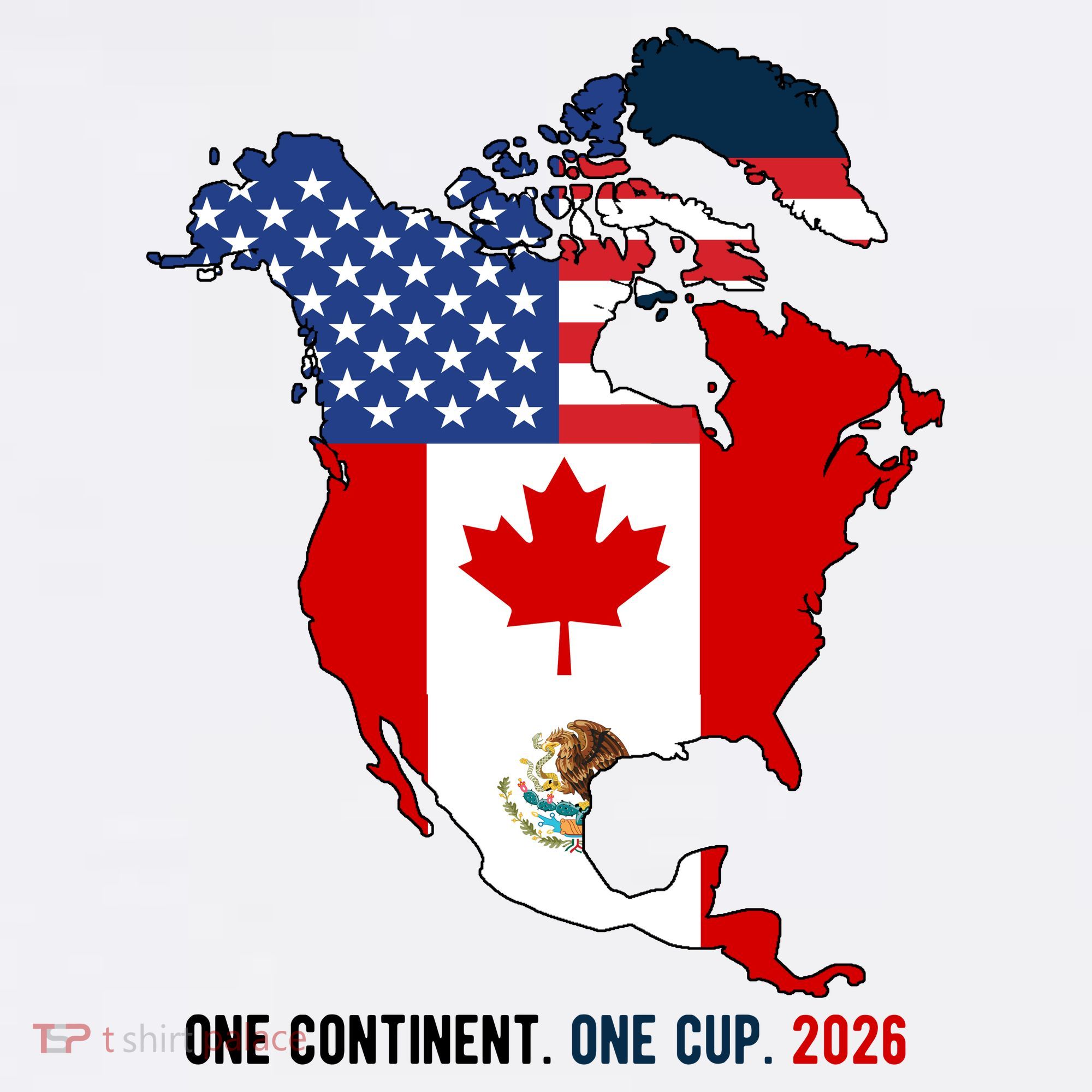 One Continent One Cup 2026 Soccer USA Canada Mexico Sweatshirt