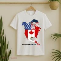One Continent One Cup 2026 Soccer USA Canada Mexico T-Shirt thumb 2