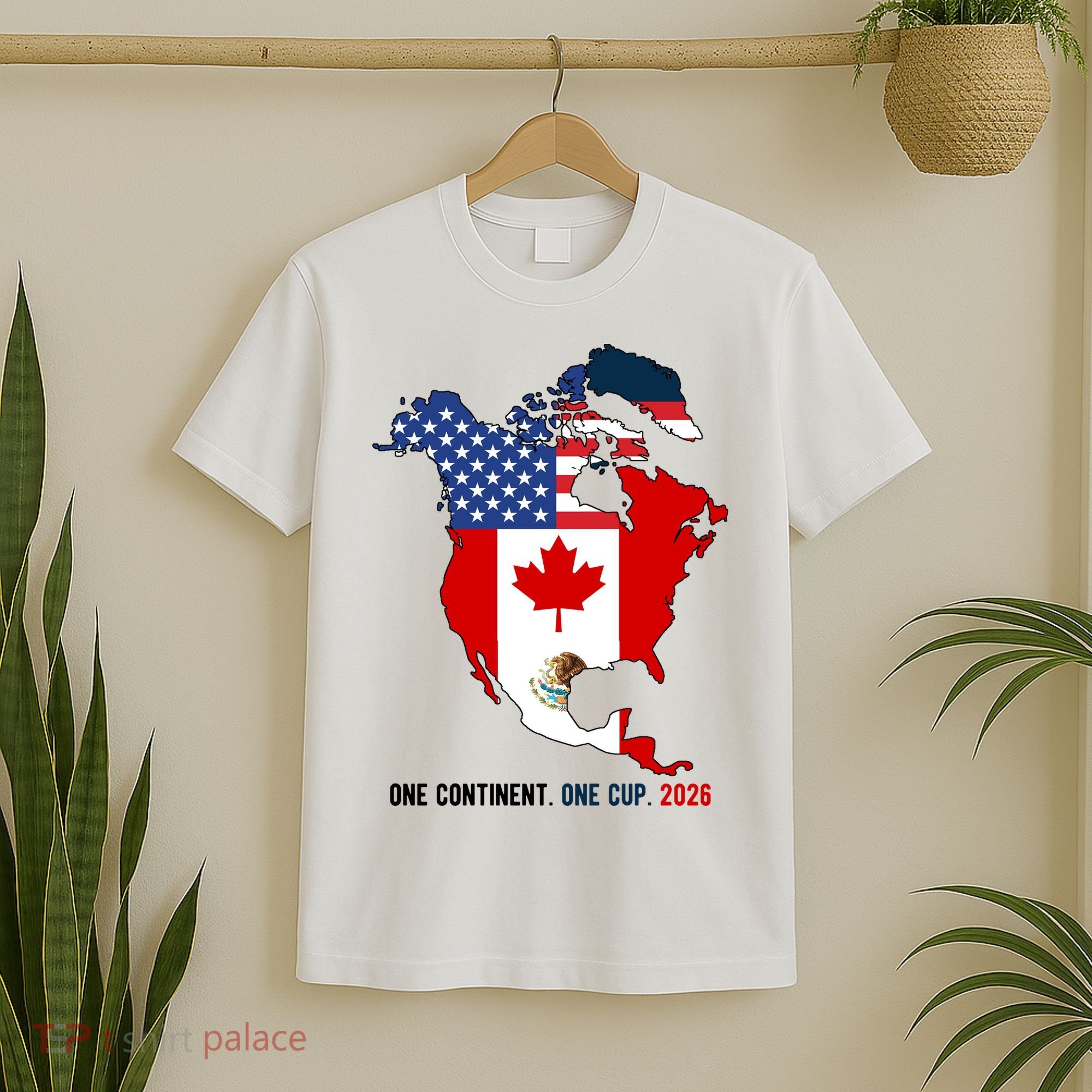 One Continent One Cup 2026 Soccer USA Canada Mexico T-Shirt