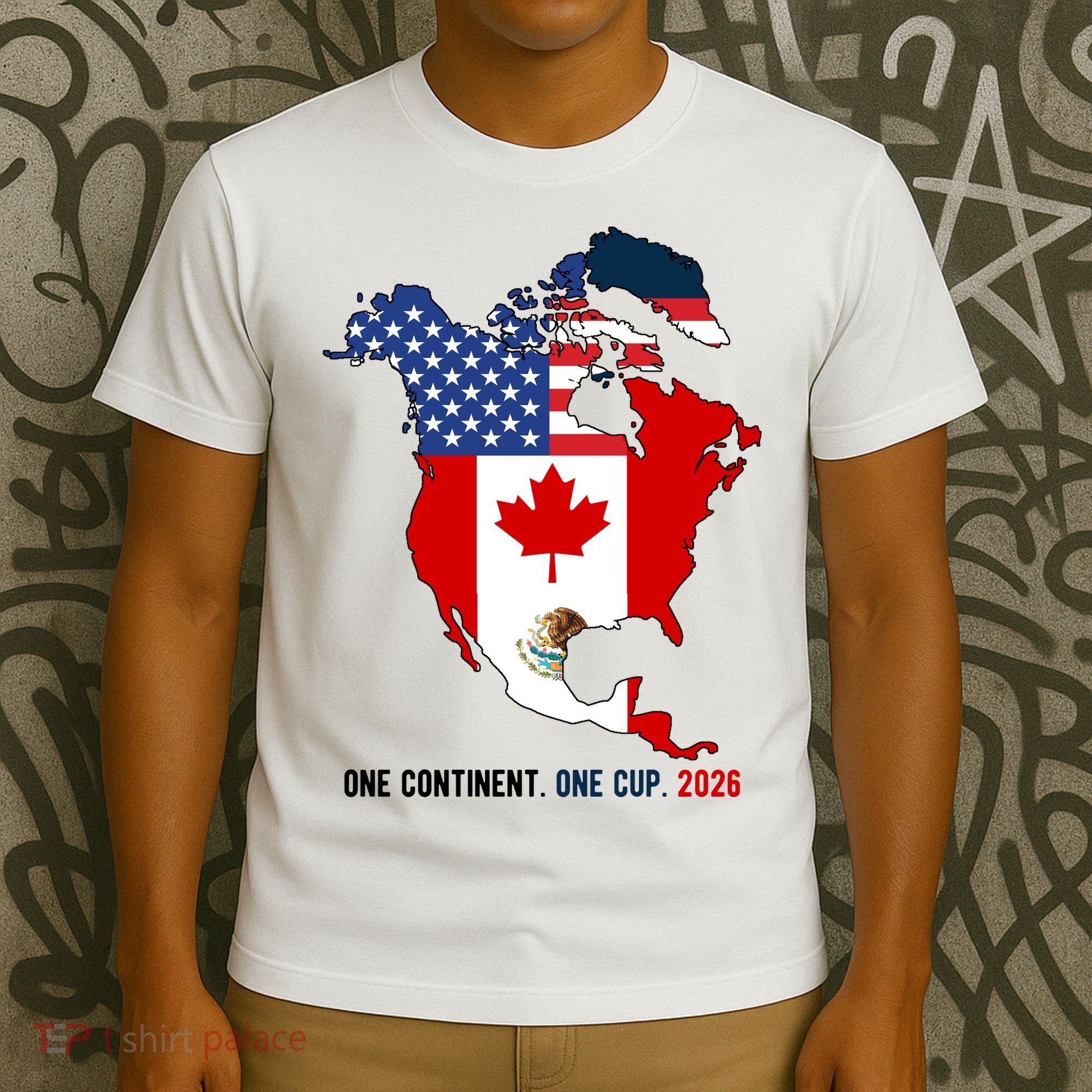 One Continent One Cup 2026 Soccer USA Canada Mexico T-Shirt